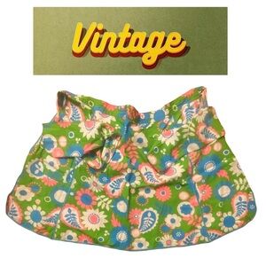 Vintage Handmade floral paisley print pattern apron